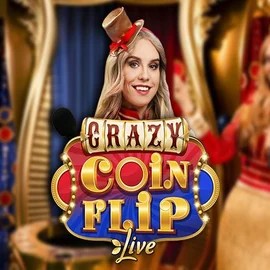 Crazy Coin Flip game by Evolution – logo hosted on Hispin Casino