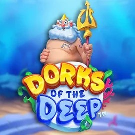 Dorks of the Deep slot logo by Hacksaw Gaming at Hispin CasinoDorks of the Deep