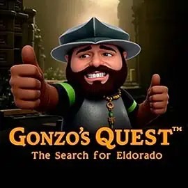 Logo of Gonzo's Quest from NetEnt at Hispin Casino
