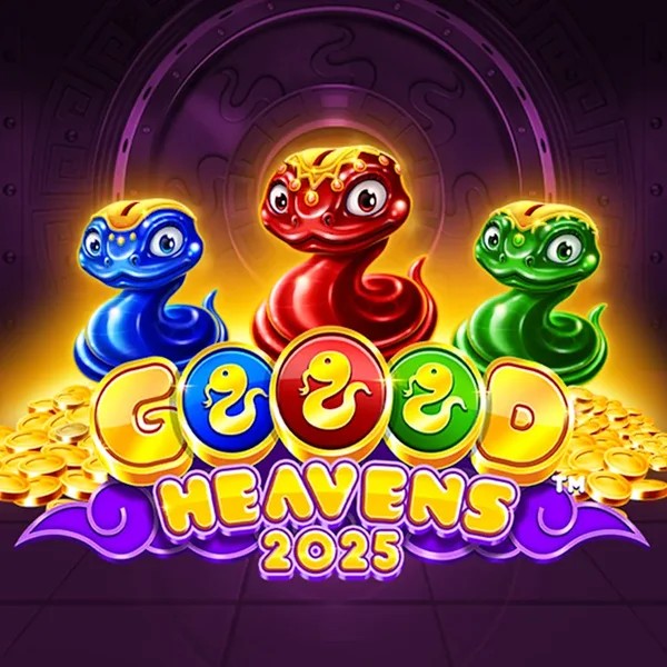 Goood Heavens slot logo by Rarestone Gaming at Hispin CasinoGoood Heavens