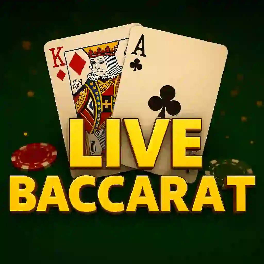 Live Baccarat slot logo by Pragmatic Live at Hispin CasinoLive Baccarat
