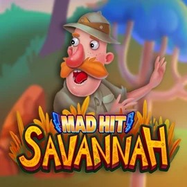 Mad Hit Savannah slot logo by RubyPlay at Hispin CasinoMad Hit Savannah
