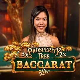 Official Live Casino logo: Prosperity Tree Baccarat by Evolution at Hispin Casino